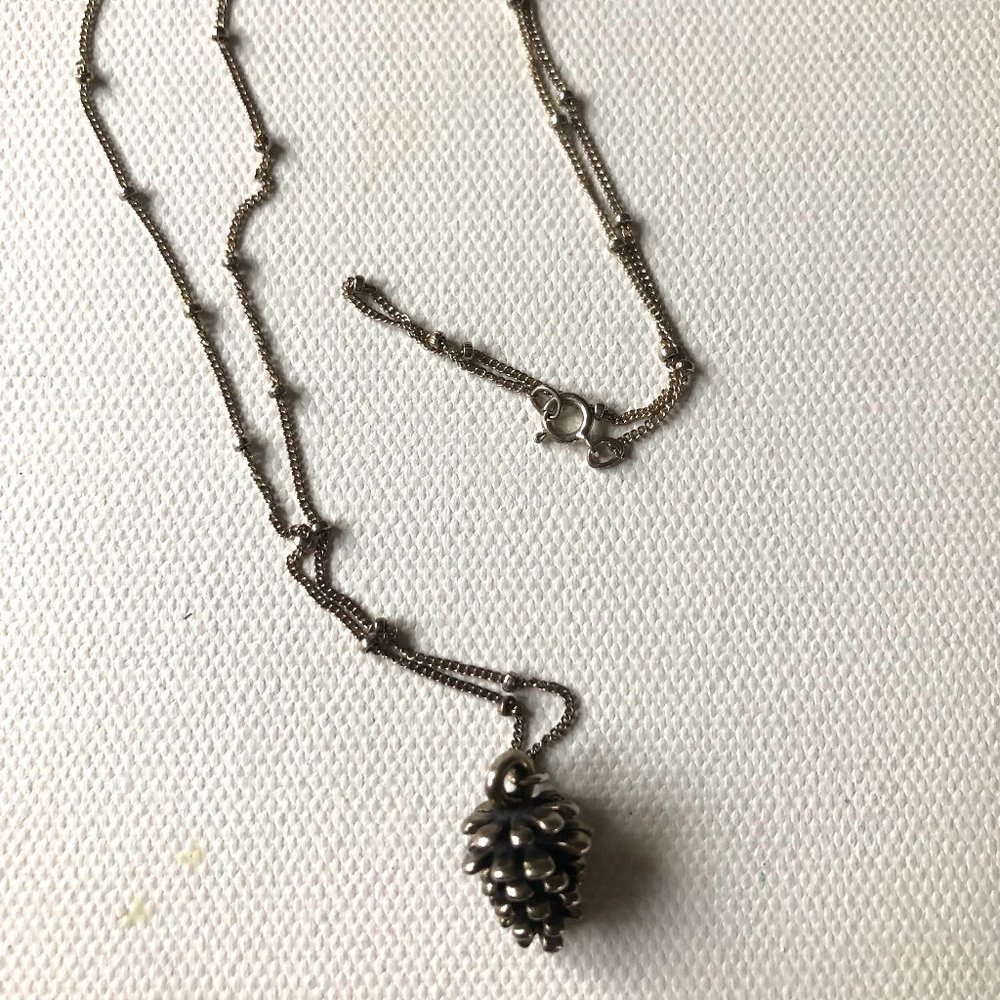 Pinecone Charm Necklace